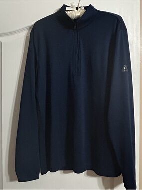 Adidas Men’s Navy Half-Zip Pullover Jacket